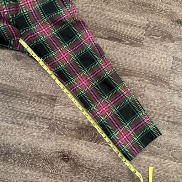 J. Crew Kate Straight Pant in Pink Stewart Tartan Wool blend - Picture 5 of 9